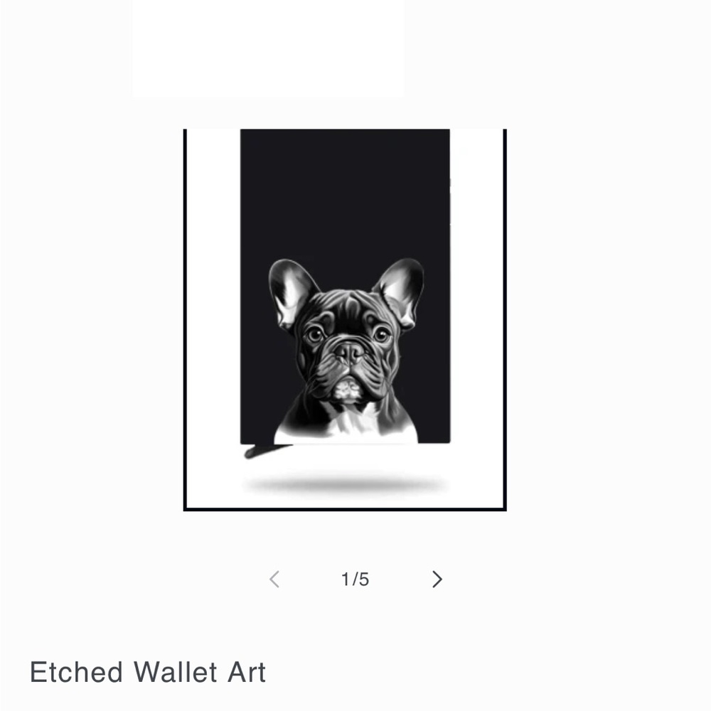 French Bulldog ETCHED Wallet